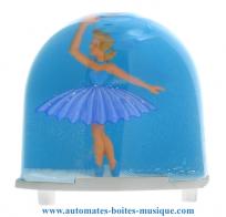 Boules à neige non musicales fabriquées en Allemagne (sur commande) Boule à neige classique non musicale allemande : boule à neige en plastique avec danseuse