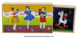 Boîtes d'allumettes musicales Boîte à musique en forme de boîte d'allumettes : boîte à musique en bois "Le monde des jouets"