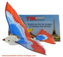 Oiseaux automates volants (Tim birds) Oiseau automate volant TIM bird: oiseau automate de grande taille (pigeon coloré parisien)