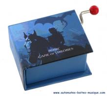 Boîtes à musique à manivelle en forme de livre Boîte à musique à manivelle en forme de livre: boîte à musique à manivelle "Game of Thrones"