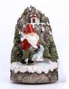 Boîte à musique non animée de Noël: boîte à musique avec gnome patineur - Winter wonderland