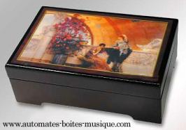 Boîtes à bijoux musicales avec photo Boîte à bijoux musicale avec photo : boîte à bijoux musicale "Conversation II"
