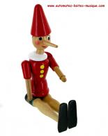 Boîtes à musique animées haut de gamme en bois Pinocchio articulé en bois Bartolucci : Pinocchio peint à la main sans mécanisme musical de boîte à musique