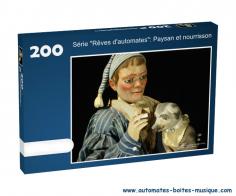 Puzzles de 200 pièces Puzzle de 200 pièces sur le thème des automates: Paysan et nourrisson (édition limitée)