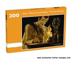 Puzzles de 200 pièces Puzzle de 200 pièces sur le thème des automates: Pierrot écrivain (édition limitée)