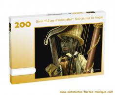 Puzzles de 200 pièces Puzzle de 200 pièces sur le thème des automates: Noir joueur de harpe par Gustave Vichy (édition limitée)