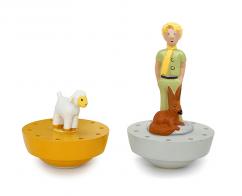 Boîtes à musique Trousselier Le Petit Prince Boîte à musique animée en bois de marque Trousselier avec le petit prince, le mouton et le renard