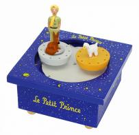 Boîtes à musique Trousselier Le Petit Prince Boîte à musique animée en bois de marque Trousselier avec le petit prince, le mouton et le renard