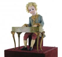 Automates vendus Automate musical traditionnel de Jean et Anne Farkas: automate Mozart pianiste (deuxième moitié du XXème siècle)