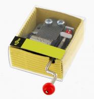 Boîtes à musique à manivelle en carton Boîte à musique / boîte musicale / mécanisme musical à manivelle de 18 notes dans une boîte en carton - La jument de Michao (le loup, le renard et la belette)