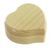 Petites boîtes à musique en bois Boîte à musique en bois (hêtre massif) en forme de coeur - Thème de Davy Jones