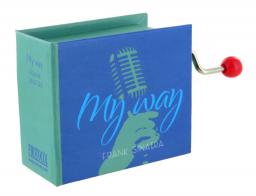 Boîtes à musique à manivelle en forme de livre Boîte à musique à manivelle en forme de livre: boîte à musique "Comme d'habitude - My way".