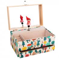 Boîtes à bijoux musicales avec animaux Boîte à bijoux musicale Trousselier en bois avec le petit chaperon rouge - La flûte enchantée (W. A. Mozart).