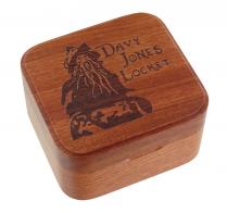 Petites boîtes à musique en bois Petite boîte à musique en bois avec portrait du pirate Davy Jones, miroir et mécanisme musical de 18 notes - Thème de Davy Jones