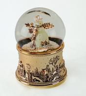 Boules à neige musicales de Noël disponibles sur commande (nous contacter) Boule à neige musicale animée de Noël avec globe en verre et bonhomme de neige