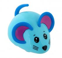 Petits automates mécaniques Souris automate mécanique marcheuse - Couleur bleue - Souris roulante et bougeant la queue