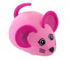 Petits automates mécaniques Souris automate mécanique marcheuse - Couleur rose - Souris roulante et bougeant la queue