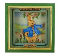 Boîtes à musique avec animaux Mini boîte à musique animée Trousselier "Little grey rabbit" - Hare - Rhapsodie sur un thème de Paganini