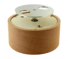 Plateaux tournants musicaux en bois Très petit plateau tournant musical / boîte à musique en bois avec mécanisme musical à ressort de 18 notes - Clair de lune