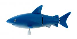 Petits automates mécaniques Petit automate ou jouet mécanique en résine à remontoir - Requin bleu.