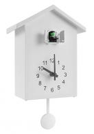 Pendules à coucou pour enfants Pendule à coucou murale à quartz - Pendule à coucou blanche pour enfant avec aiguilles noires