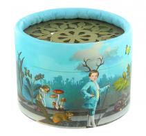 Bo&icirc;tes &agrave; musique &agrave; manivelle rondes en carton Bo&icirc;te &agrave; musique / bo&icirc;te musicale &agrave; manivelle en carton illustr&eacute; - Dans l'antre du roi de la montagne