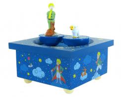 Bo&icirc;tes &agrave; musique Trousselier Le Petit Prince Bo&icirc;te &agrave; musique anim&eacute;e en bois Trousselier avec le petit prince, le renard et le mouton - Romance de l'amour