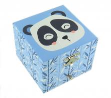 Bo&icirc;tes &agrave; bijoux musicales avec animaux Bo&icirc;te &agrave; bijoux musicale / bo&icirc;te &agrave; musique Trousselier en bois avec panda dansant - Invitation &agrave; la danse (Carl Maria von Weber)