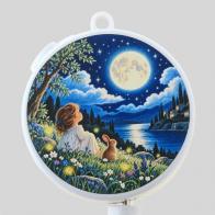 M&eacute;canismes musicaux pour mobiles M&eacute;canisme musical &agrave; ressort pour mobile avec illustration - Fabrication Lut&egrave;ce Cr&eacute;ations - Clair de lune (C. Debussy).