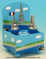 Boîtes à musique touristiques Boîte à musique touristique pour enfants : boîte à musique avec tours Eiffel