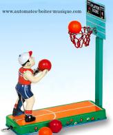 Jouets mécaniques en métal, tôle ou fer blanc non disponibles Jouet mécanique en métal, tôle et fer blanc : jouet mécanique basketball