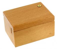 Boîtes à musique à manivelle en bois Boîte en bois vernis : boîte en bois pour mécanisme musical à manivelle