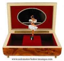Vente Boîte à bijoux musicale avec ballerine dansante colorée - Mélodie  Valse de l'empereur et automate