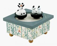 Boîtes à musique avec animaux Boîte à musique Trousselier : boîte à musique animée Trousselier avec pandas