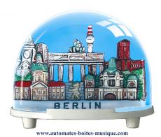 Boules à neige non musicales fabriquées en Allemagne (sur commande) Boule à neige classique non musicale allemande : boule à neige en plastique touristique