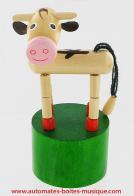 Jouets en bois avec articulation par pression Jouet en bois articulé : jouet en bois articulé vache