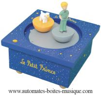 Boîtes à musique Trousselier Le Petit Prince Boîte à musique animée Trousselier : boîte à musique animée avec le Petit Prince et son mouton