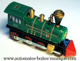 Jouets mécaniques en métal, tôle ou fer blanc non disponibles Jouet mécanique en métal de collection : jouet mécanique locomotive