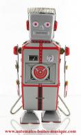 Jouets en métal, tôle et fer blanc : robots mécaniques en métal Robot mécanique en métal, tôle et fer blanc : robot mécanique en métal "Robot gris"