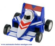 Petits automates mécaniques Automate véhicule roulant : automate mécanique "Voiture de course formule 1"