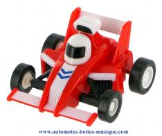 Petits automates mécaniques Automate véhicule roulant : automate mécanique "Voiture de course formule 1"