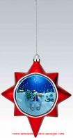 Boules musicales pour sapins de Noël Boule musicale magique Mr Christmas pour sapin de Noël : boule musicale Mr Christmas avec Bonhomme de neige