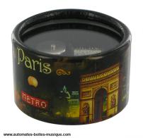 Boîtes à musique touristiques Boîte à musique presse-papiers: boîte à musique en carton renforcé "Les monuments de Paris"