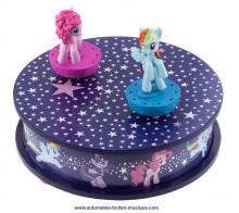Boîtes à musique avec animaux Boîte à musique animée Trousselier "My little Pony" : boîte à musique avec deux poneys