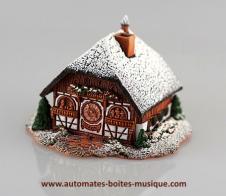 Boîtes à musique touristiques Chalet musical miniature animé : chalet musical miniature "Chalet typique"