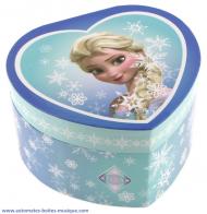 Boîtes à musique "La Reine des neiges - Frozen" Boîte à bijoux musicale Trousselier avec un personnage de Walt Disney : boîte à bijoux La Reine des Neiges