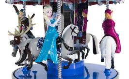 Boîtes à musique "La Reine des neiges - Frozen" Grand carrousel musical de Disney La Reine des neiges : carrousel miniature musical Mr Christmas avec Anna, Elsa, et Olaf