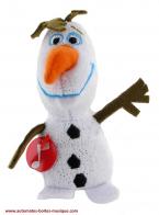 Boîtes à musique "La Reine des neiges - Frozen" Jouet personnage de Walt Disney "La Reine des Neiges" : jouet porte-clefs sonore Olaf le bonhomme de neige