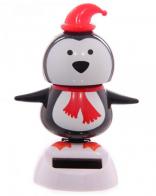 Figurines solaires - Personnages de Noël solaires Figurine solaire - Figurine personnage de Noël solaire - Pingouin solaire