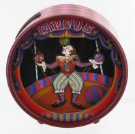 Boîtes à musique avec personnages Tirelire musicale animée avec clown : tirelire musicale avec clown et balles